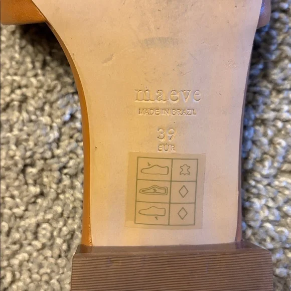 Coralie Mule Slide Sandal by Maeve by Anthropologie camel - Picture 4 of 5